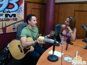 Entrevistando a Fonseca en la Super 93